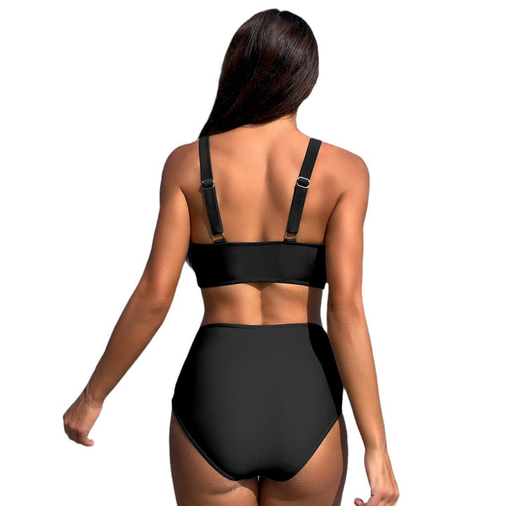 Damen High-Waist Bikini Set mit verstellbaren Trägern Drune