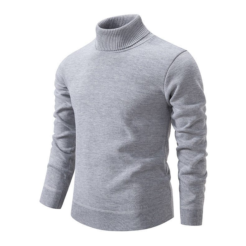 Herren Rollkragenpullover aus weichem Strick mit strukturiertem Design Drune