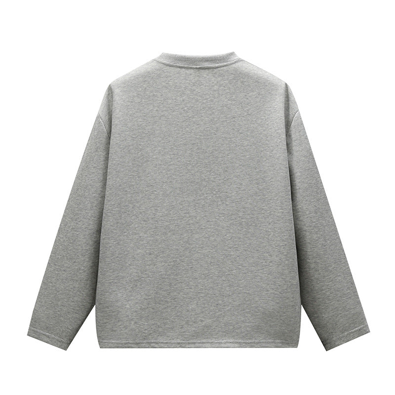 Unisex Minimalistisches Rundhals-Sweatshirt mit Raglanärmeln Drune