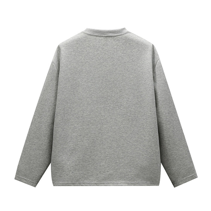 Unisex Minimalistisches Rundhals-Sweatshirt mit Raglanärmeln Drune
