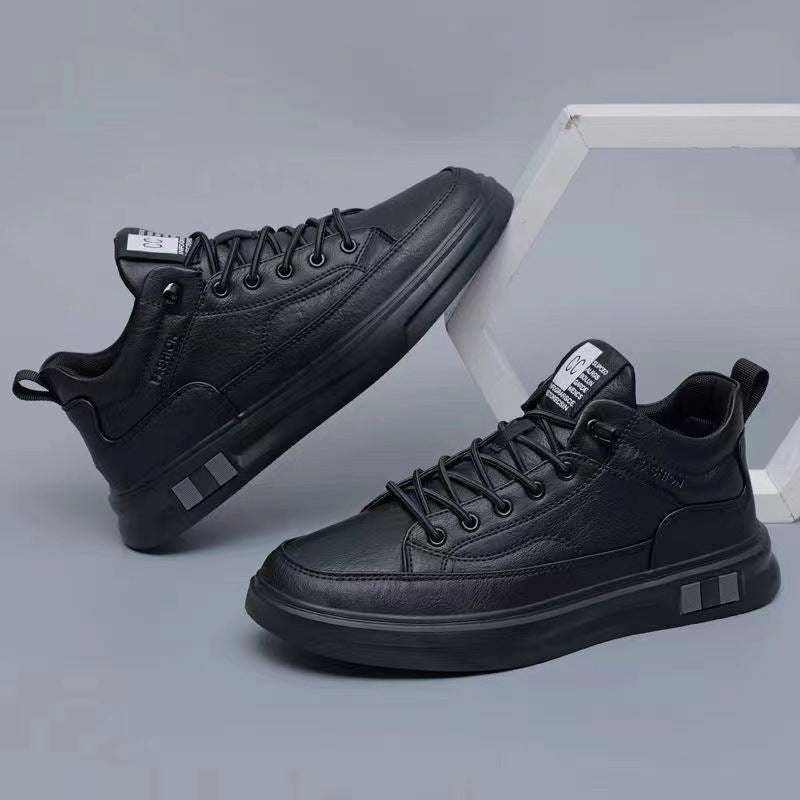 Damen Sportliche Ledersneaker mit atmungsaktiver Sohle Drune