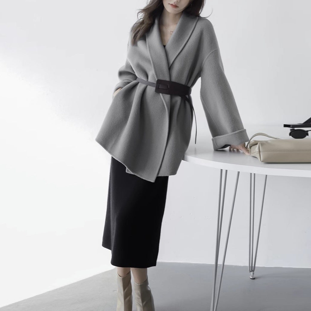 Damen Schicke und elegante Wickeljacke Drune