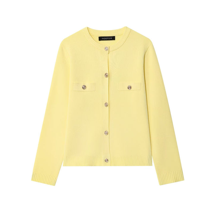 Damen Cardigan mit Knopfdetails und Brusttaschen Drune