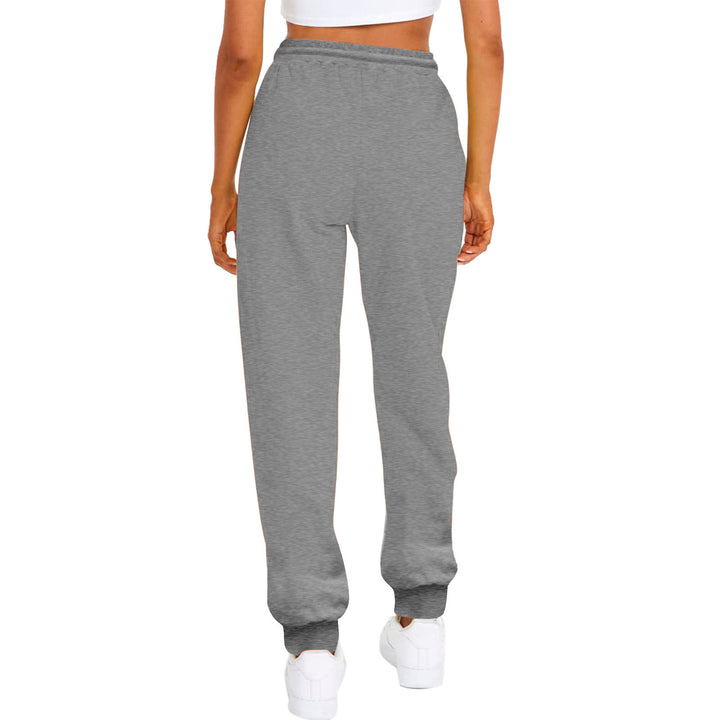 Damen nan komfortable Jogginghose mit Kordelzug Seitentaschen und geripptem Knöchelabschluss Drune