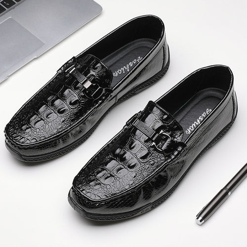 Herren Elegante Mokassins mit Schnalle Drune