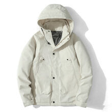 Herren Leichte Kapuzenjacke aus Softshell mit Thermofutter und minimalistischen Reißverschlusstaschen Drune