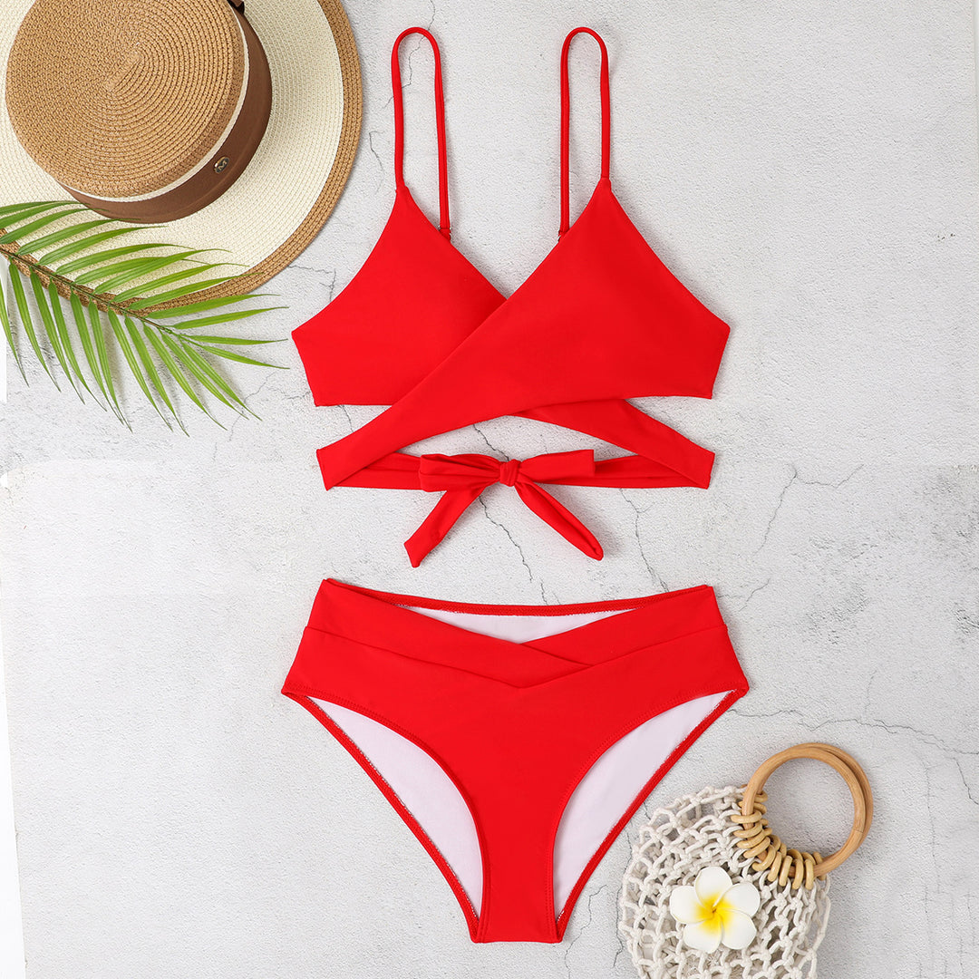 Damen Triangel-Bikini mit modischen Akzenten Drune