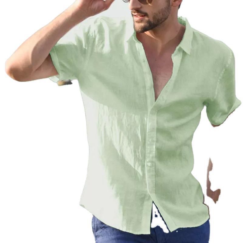 Herren Leichtes Leinenhemd Drune