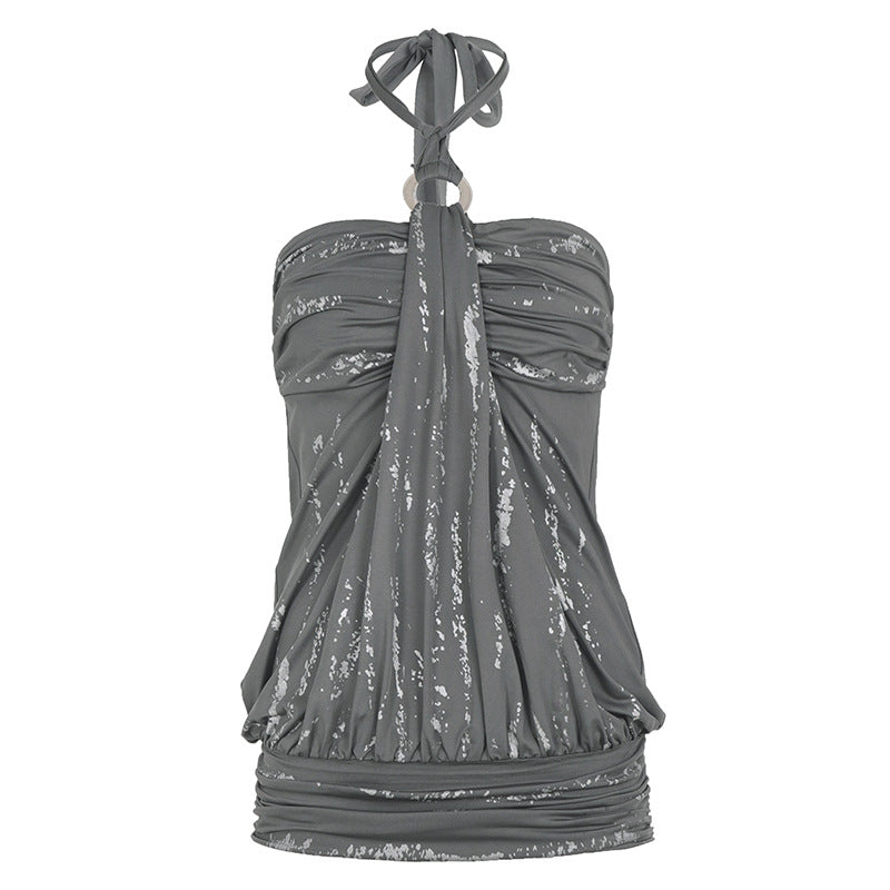 Damen Bandeau-Kleid mit elegantem Rüschen-Design und flexiblem Oberteil Drune
