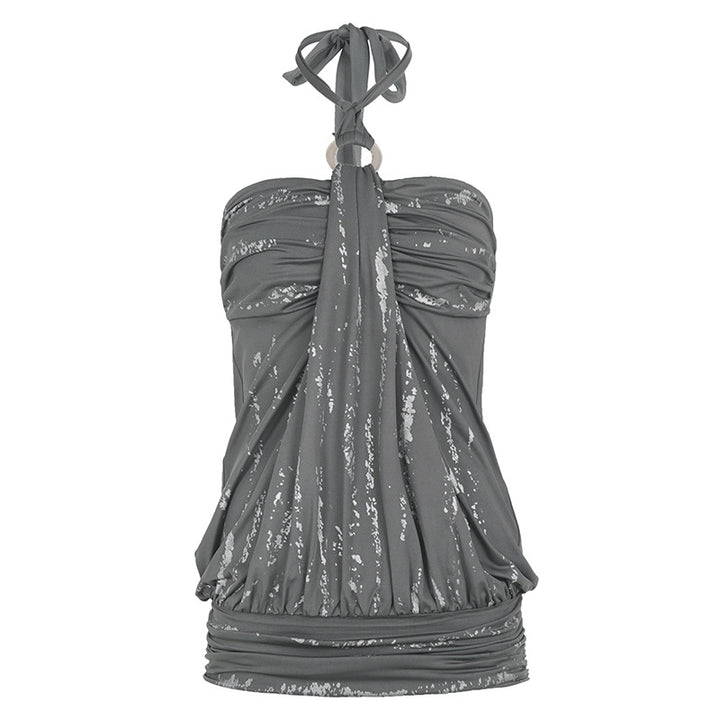 Damen Bandeau-Kleid mit elegantem Rüschen-Design und flexiblem Oberteil Drune