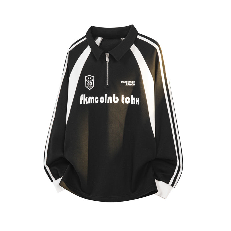 Herren Sportliches Zip-Pullover Drune
