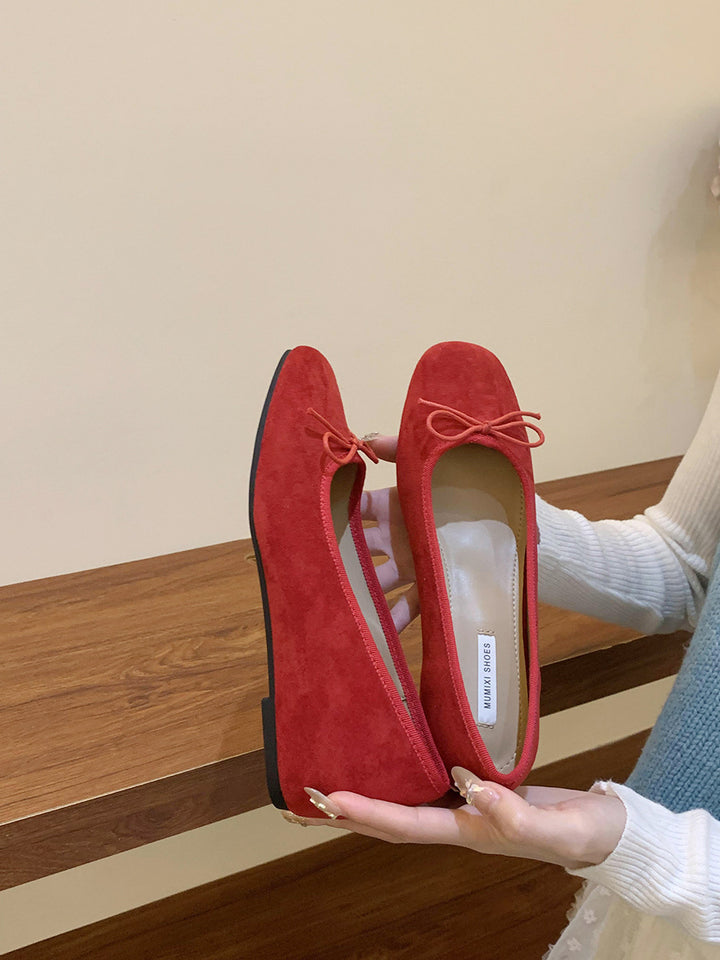 Damen Ballerina-Schuhe mit raffiniertem Schleifenakzent Drune