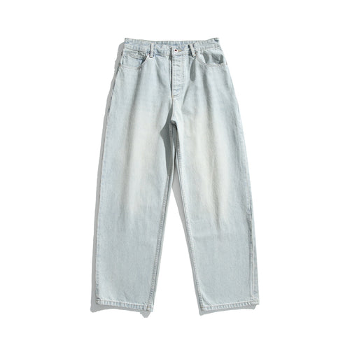 Damen Hochtaillierte Straight‑Leg Jeans mit weitem Bein Drune