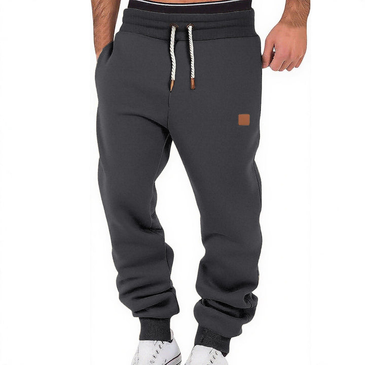 Herren Relax-Fit Fleece-Jogginghose mit Bündchen und Kordelzug Drune