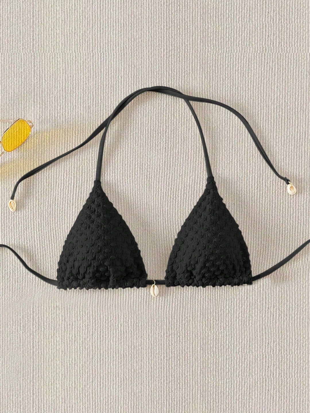 Damen Triangel-Bikinioberteil mit strukturierter Textur Drune