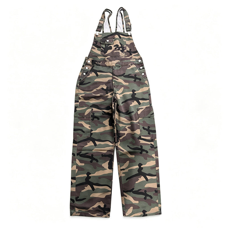 Herren Modische Camouflage Latzhose Drune