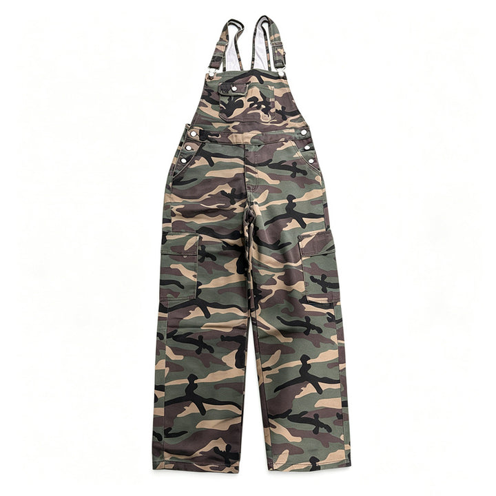 Herren Modische Camouflage Latzhose Drune