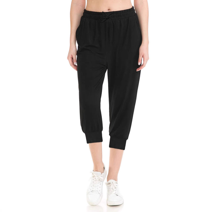 Damen Atmungsaktive Ankle-Joggerhose mit Kordelzug und Eingrifftaschen Drune