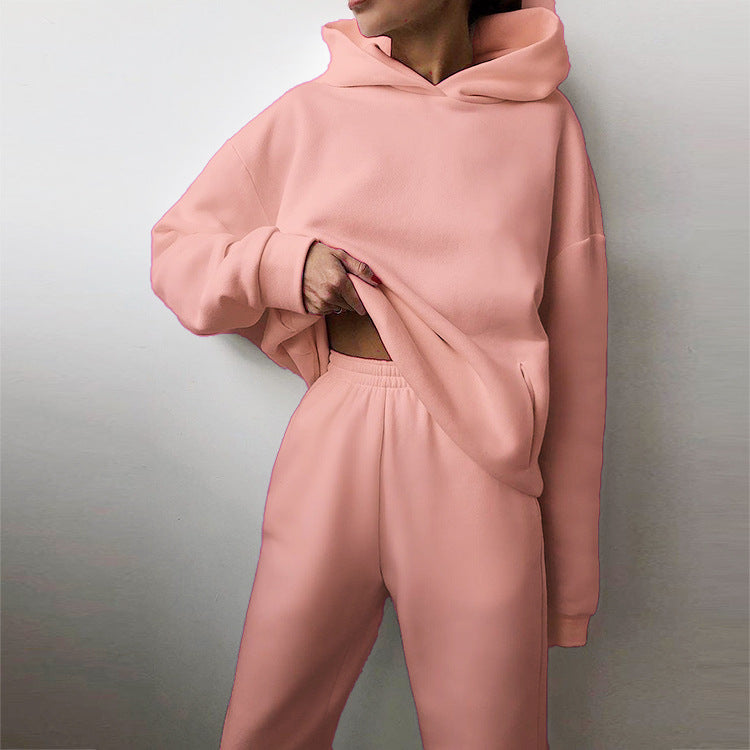 Damen Oversized Hoodie und Jogginghose Set Drune