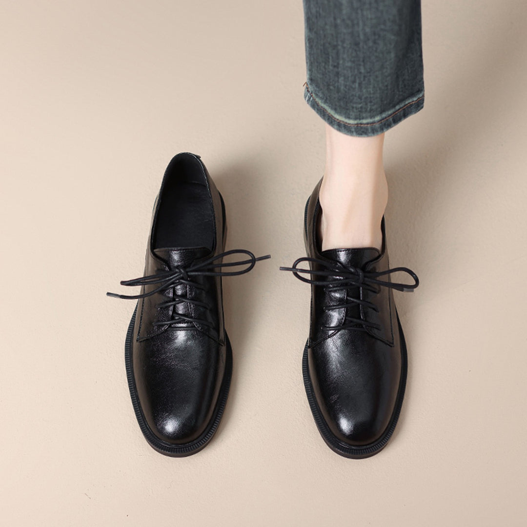 Damen Klassische Schnürschuhe aus Leder Drune