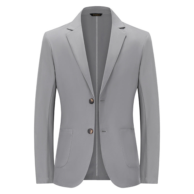 Herren Modernes Slim-Fit Sakko mit schmalem Revers und aufgesetzten Taschen Drune