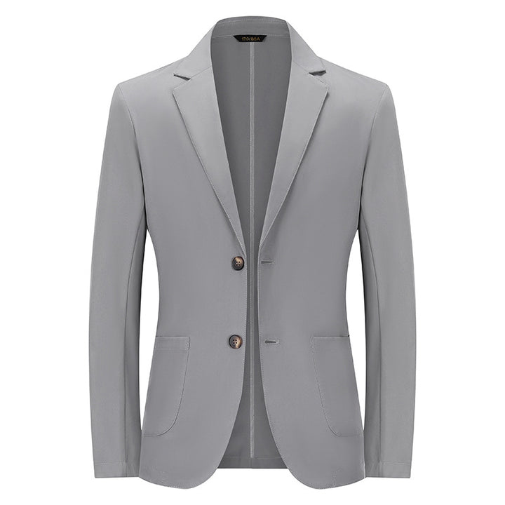 Herren Modernes Slim-Fit Sakko mit schmalem Revers und aufgesetzten Taschen Drune