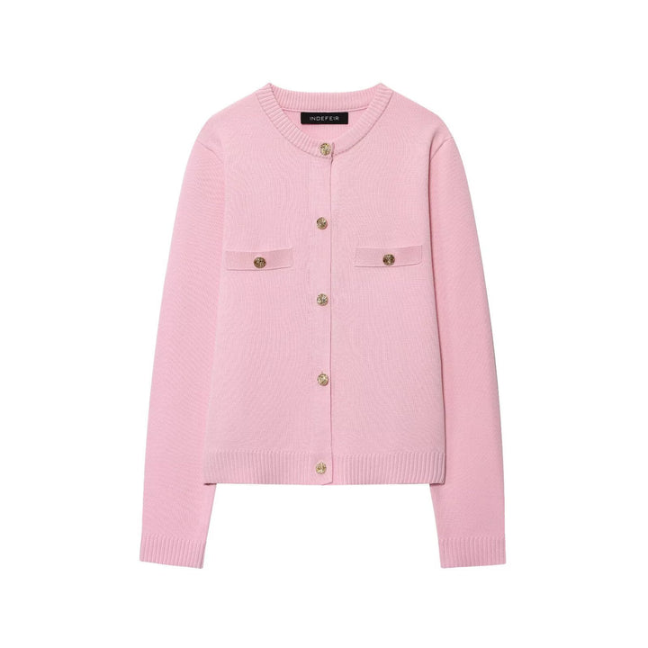 Damen Cardigan mit Knopfdetails und Brusttaschen Drune