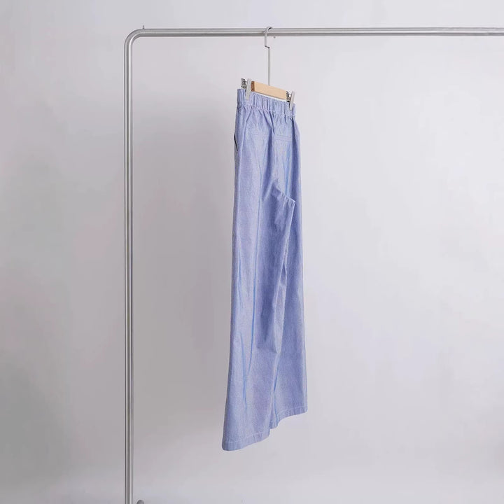 Damen Weit geschnittene Baumwollhose Drune