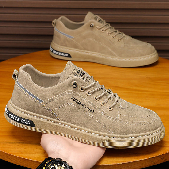 Damen lässige Sneaker aus hochwertigem Wildleder mit rutschfester Sohle Drune