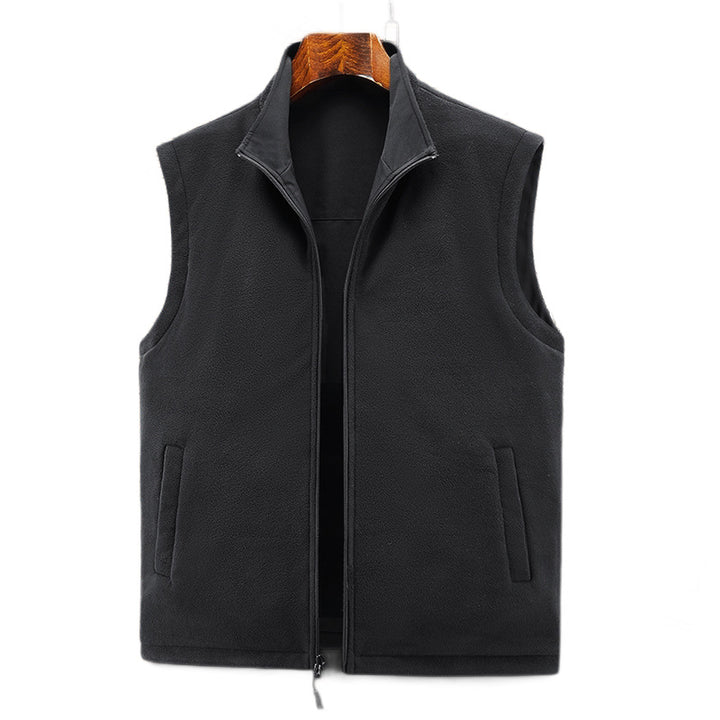 Herren Funktionsweste im urbanen Utility‑Stil mit Organizer‑Taschen und Stehkragen Drune