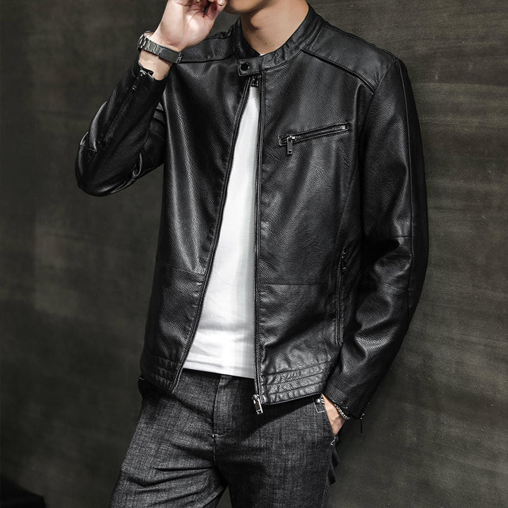 Herren Modische Kunstlederjacke Drune 1788321727