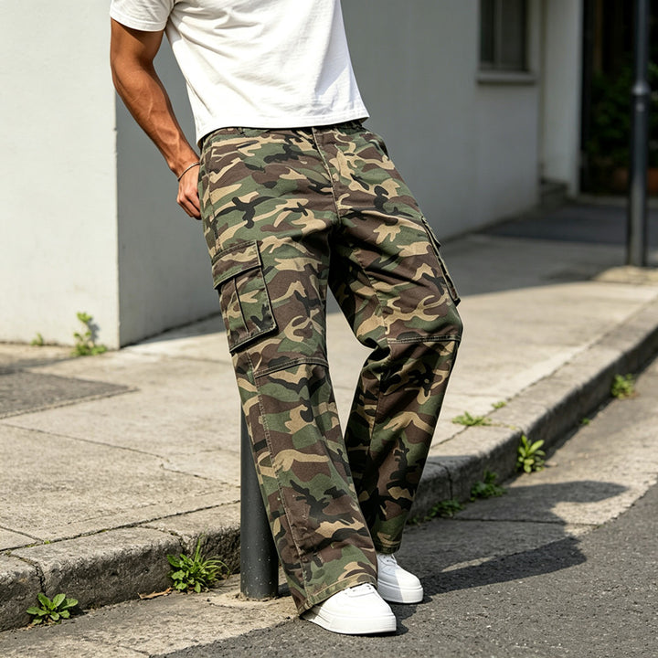 Herren Camouflage Cargo-Hose Drune