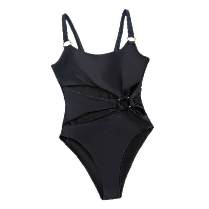 Damen Einteiliger Badeanzug mit innovativem Cut-Out und modischem Ringdetail Drune