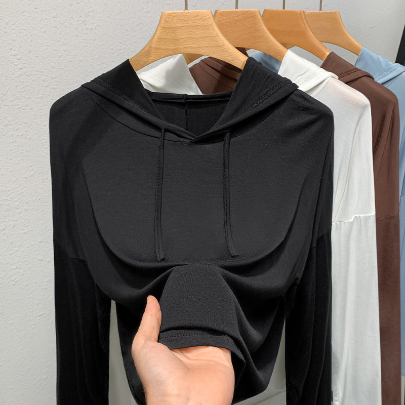 Damen Hoodie mit lässigem Schnitt und atmungsaktivem Material Drune