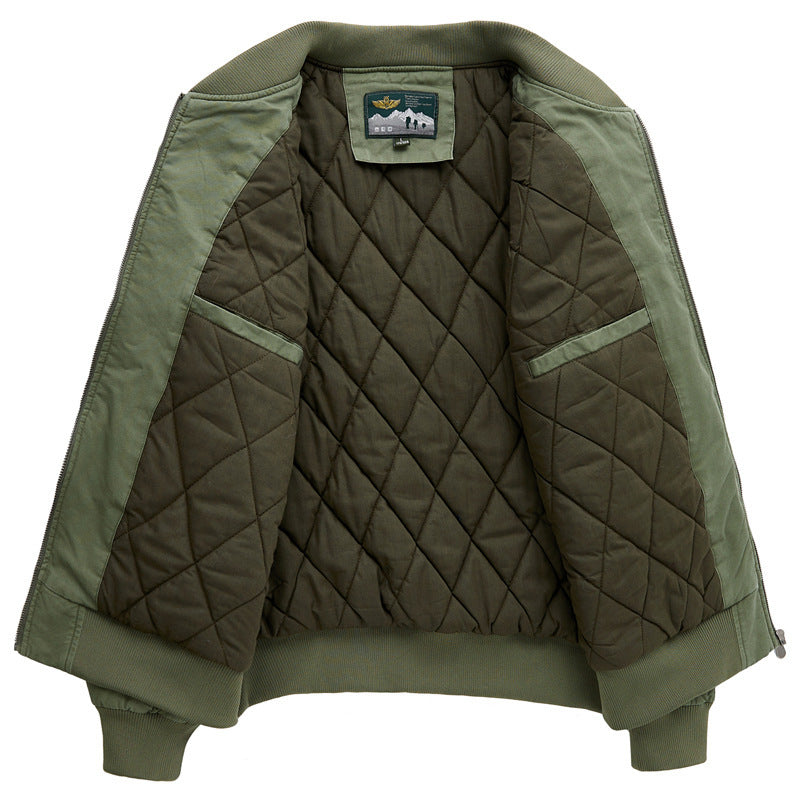 Herren Modische bomberjacke mit Steppdetails Drune