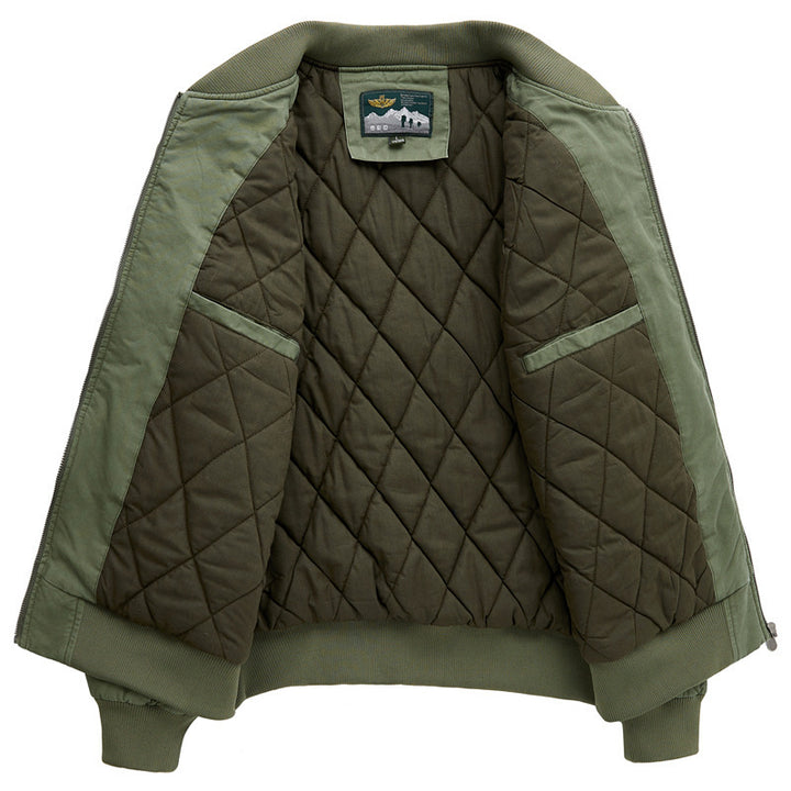 Herren Modische bomberjacke mit Steppdetails Drune