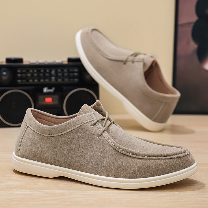 Herren Flexible Freizeitschuhe aus Veloursleder