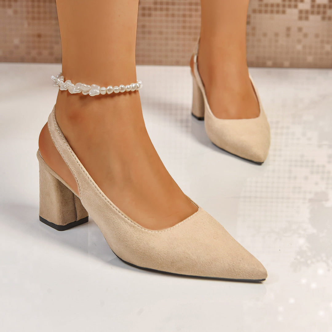Damen Slingback-Pumps mit elegantem Blockabsatz Drune