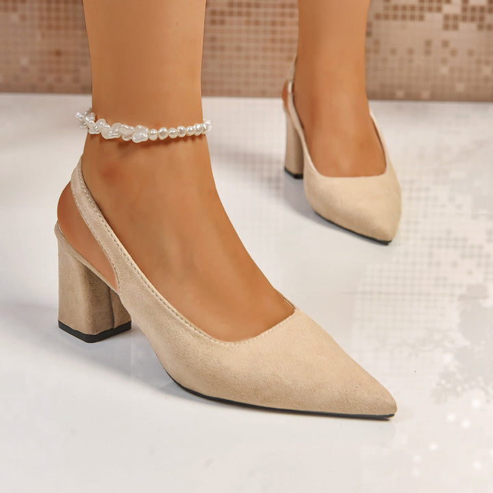 Damen Slingback-Pumps mit elegantem Blockabsatz Drune