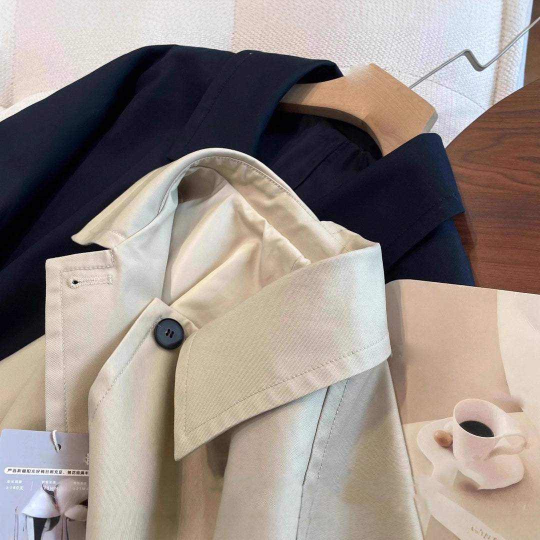 Damen Modische Übergangsjacke mit schickem Schnitt Drune