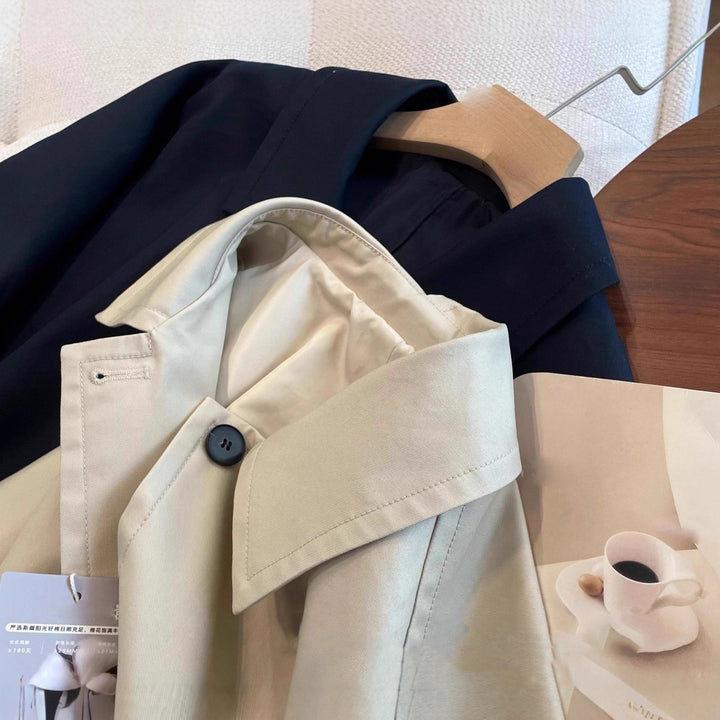 Damen Modische Übergangsjacke mit schickem Schnitt Drune