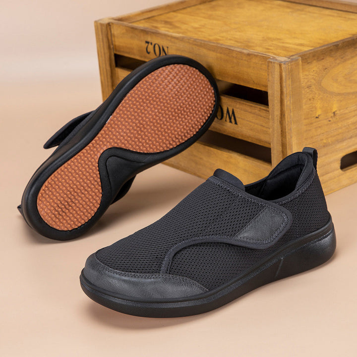 Damen Komfort-Slipper mit atmungsaktivem Mesh und elastischem Einstieg Drune