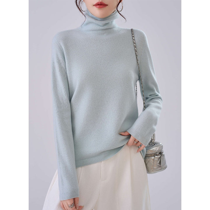 Damen Leichter Kaschmir-Mix Rollkragenpullover mit feinem Soft-Finish und schmaler Silhouette Drune