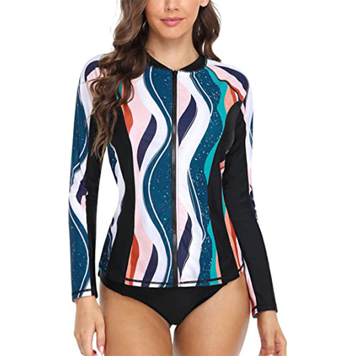 Damen UV-Schutz Surfjacke mit Reißverschluss Drune