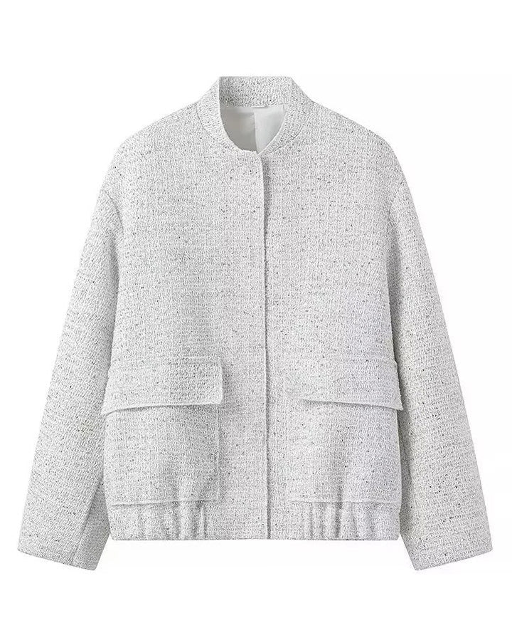 Drune | Gold Pailletten Stehkragenjacke