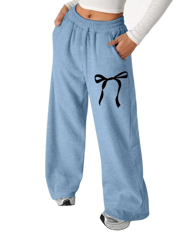 Damen Freizeithose mit stilvollem Schleifenmotiv und bequemer Passform Drune