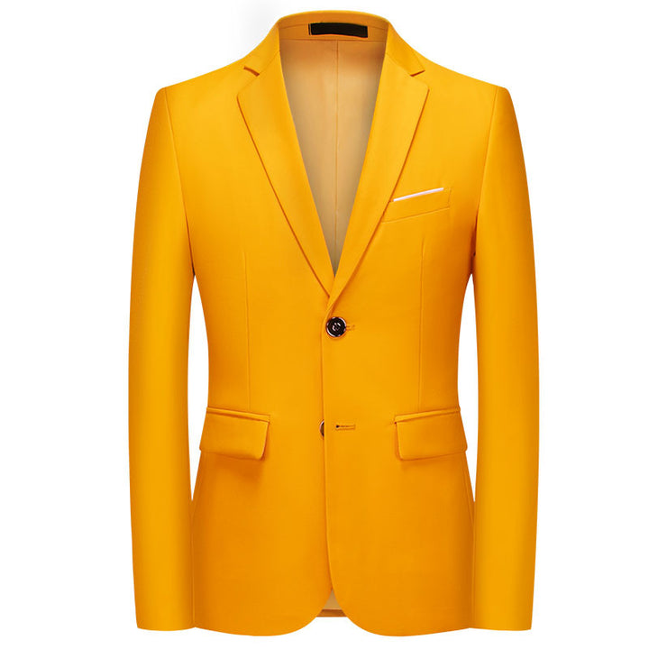 Herren nan tailliertes Sakko mit schmaler Silhouette, Stretchanteil und Pattentaschen Drune