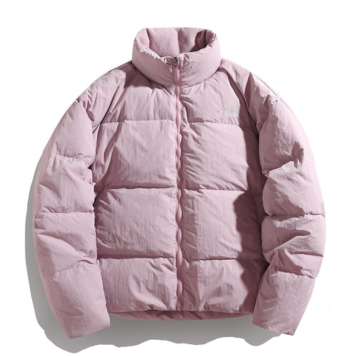 Damen Kurz geschnittene Daunenoptik‑Steppjacke mit hohem Stehkragen und Fleecefutter Drune