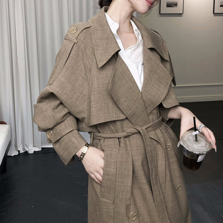 Damen Elegante und lässige Übergangsjacke mit kontrastierenden Ärmeln Drune