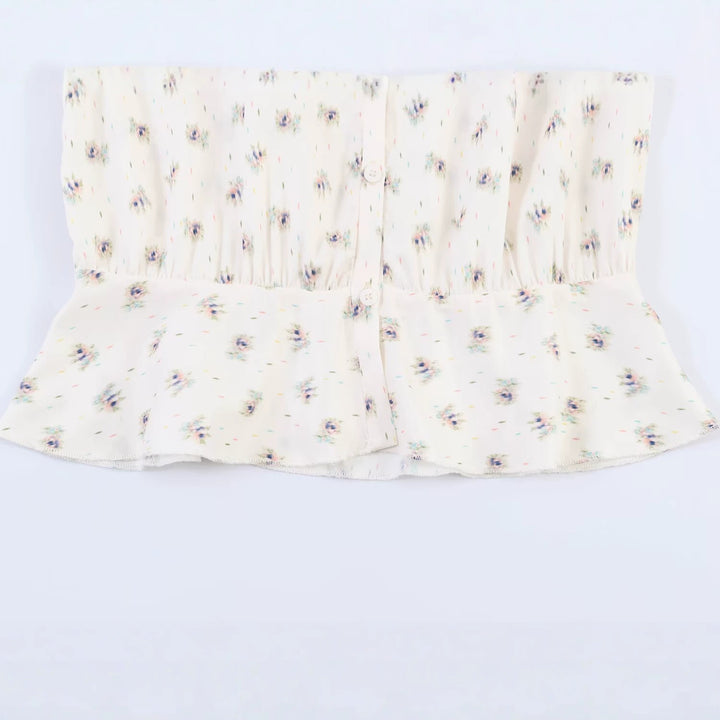 Damen Chiffon-Bluse mit Schleifenkragen, Brustpintucks und Schößchen Drune